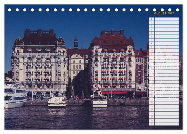 Produktbild: Stockholm - Nordische Sch&ouml;nheit (Tischkalender 2027 DIN A5 quer), CALVENDO Monatskalender