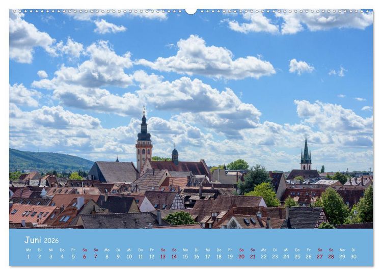 Produktbild: Durlach, das Stadtbild in 12 Impressionen (hochwertiger Premium Wandkalender 2026 DIN A2 quer), Kunstdruck in Hochglanz
