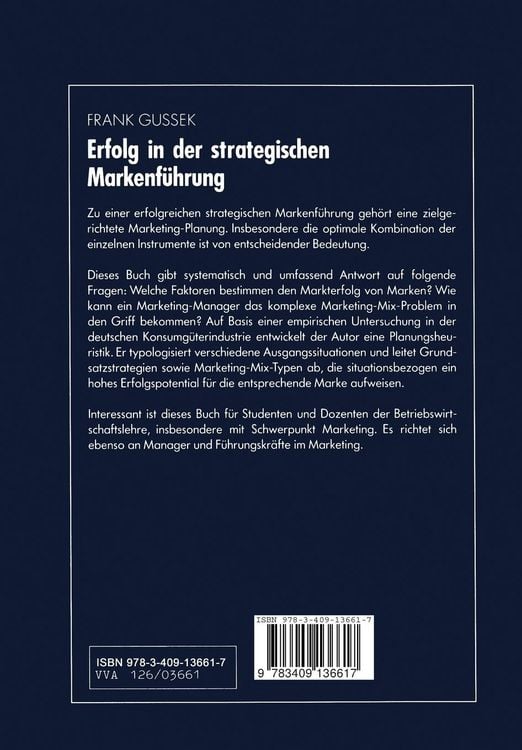 Produktbild: Erfolg in der strategischen Markenf&uuml;hrung