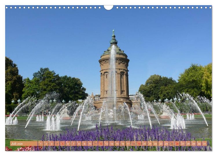Produktbild: Mannheim - Stadt im Quadrat (Wandkalender 2026 DIN A3 quer), CALVENDO Monatskalender