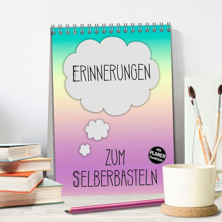 Produktbild: ERINNERUNGEN Zum Selberbasteln (Tischkalender 2026 DIN A5 hoch), CALVENDO Monatskalender