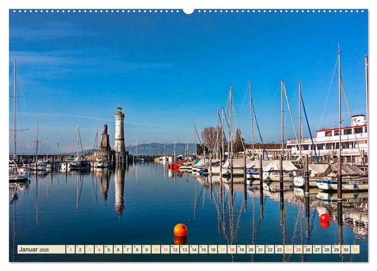 Produktbild: Bodensee - "Die D&ouml;rfer sind wie ein Garten ..." (Rainer Maria Rilke) (Wandkalender 2026 DIN A2 quer), CALVENDO Monatskalender