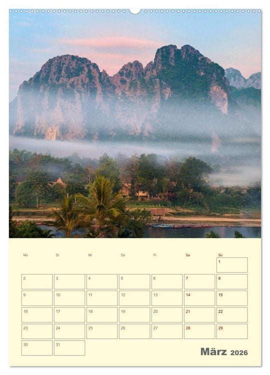 Produktbild: S&Uuml;DOSTASIEN - Mein URLAUBSPLANER (hochwertiger Premium Wandkalender 2026 DIN A2 hoch), Kunstdruck in Hochglanz