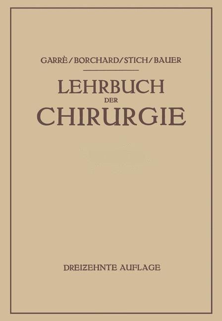Produktbild: Lehrbuch der Chirurgie