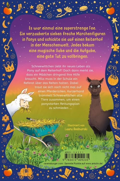 Produktbild: Die M&auml;rchenponys, Band 1 - Schneewittchen hat jetzt vier Hufe