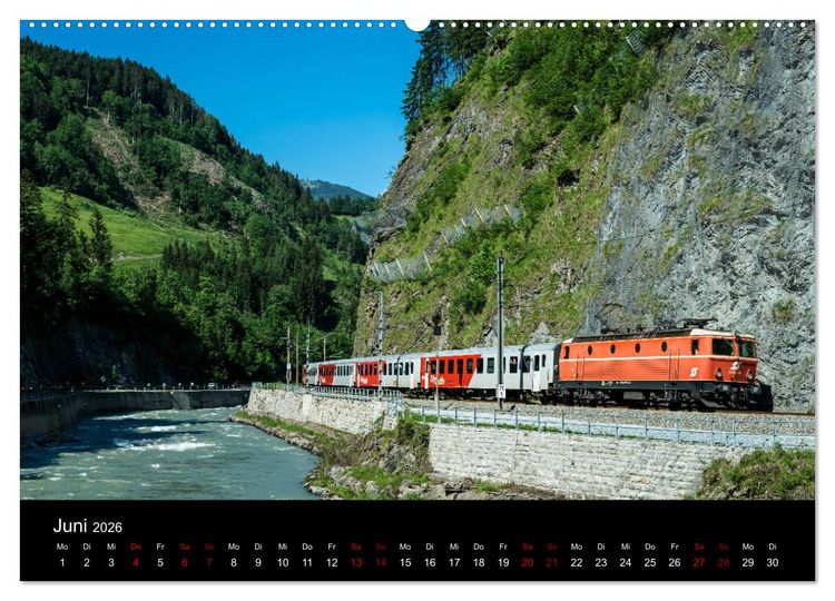 Produktbild: Die Bahn im Salzburgerland (Wandkalender 2026 DIN A2 quer), CALVENDO Monatskalender
