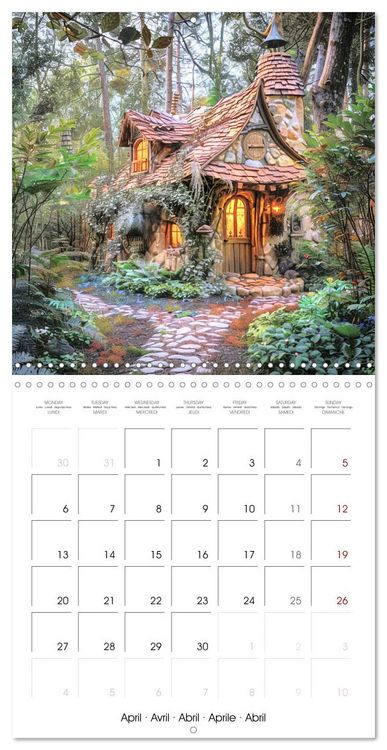 Produktbild: Enchanted Cabins (Wall Calendar 2026 12 &times; 12 Inch) CALVENDO 12 Month Wall Calendar