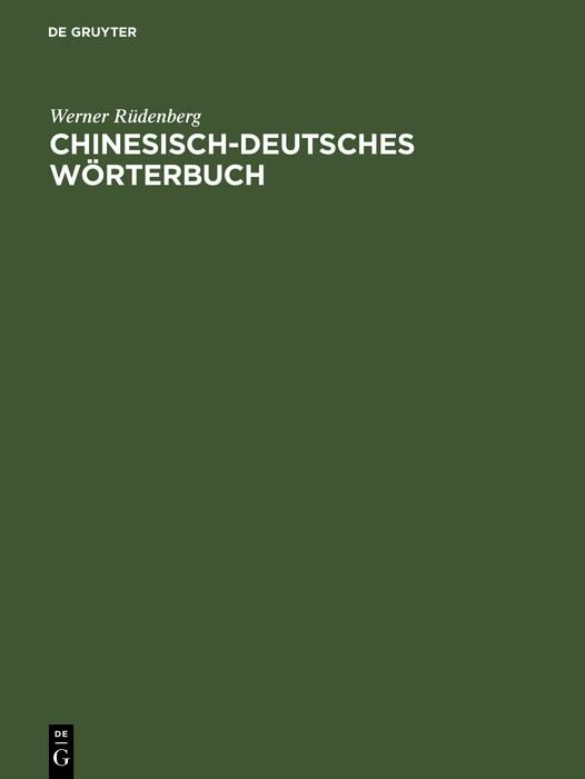 Produktbild: Chinesisch-deutsches W&ouml;rterbuch