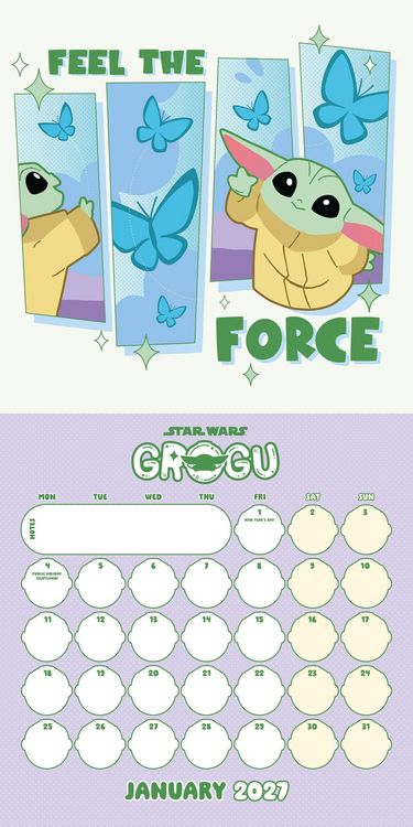 Produktbild: Star Wars &ndash; Grogu 2027 &ndash; Offizieller Wandkalender