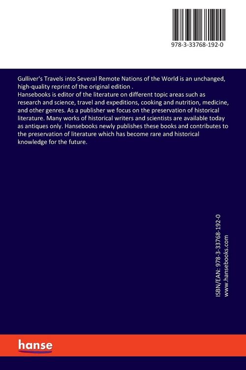 Produktbild: Gulliver's Travels into Several Remote Nations of the World