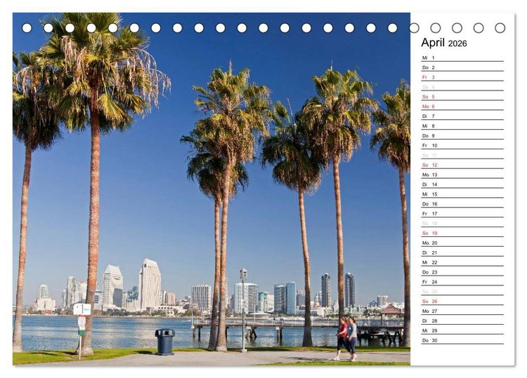 Produktbild: Kalifornien USA (Tischkalender 2026 DIN A5 quer), CALVENDO Monatskalender