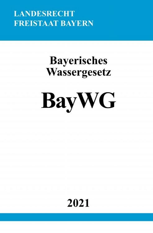 Produktbild: Bayerisches Wassergesetz