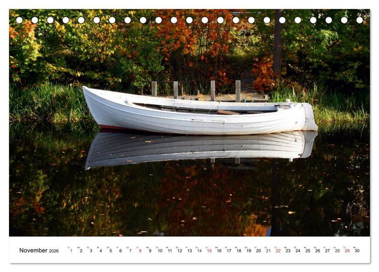 Produktbild: Bootsansichten (Tischkalender 2026 DIN A5 quer), CALVENDO Monatskalender