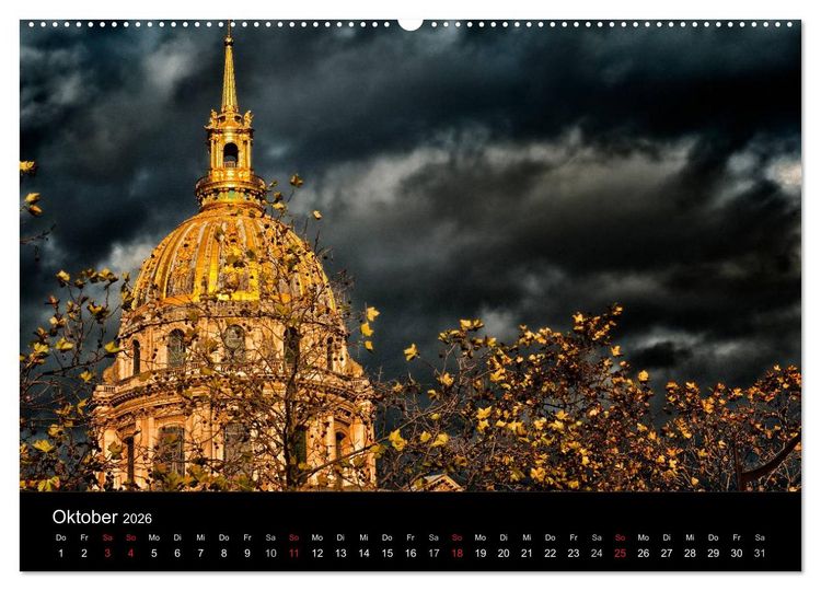 Produktbild: Paris - Impressionen einer Weltstadt (hochwertiger Premium Wandkalender 2026 DIN A2 quer), Kunstdruck in Hochglanz