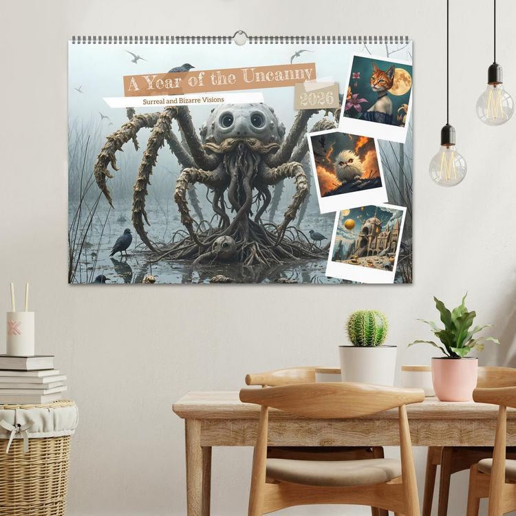 Produktbild: A Year of the Uncanny (Wall Calendar 2026 DIN A2 landscape), CALVENDO 12 Month Wall Calendar