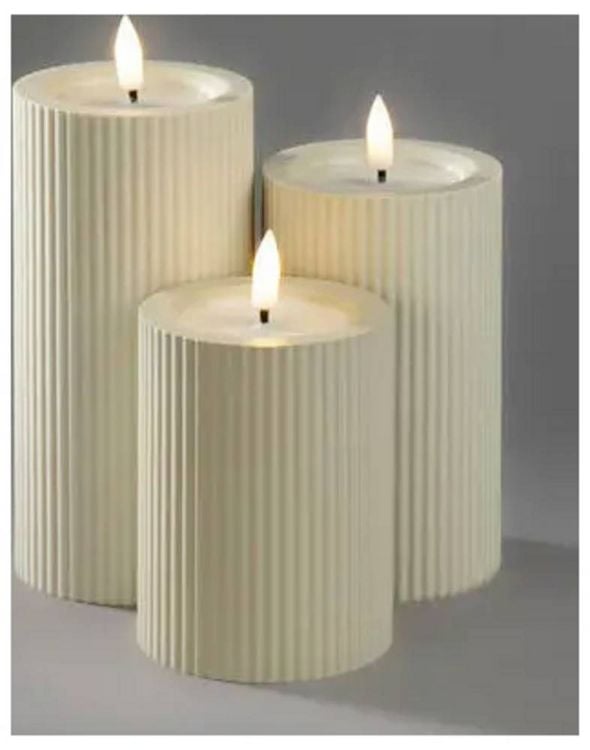 Konstsmide 1662-970 LED-Kerze Beige Warmweiß (B x H) 7.4cm x 15cm Timer kaufen