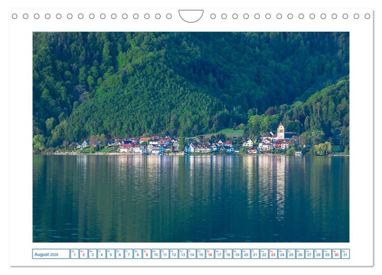 Produktbild: Bodman - sch&ouml;ner kleiner Ort direkt am Bodensee (Wandkalender 2026 DIN A4 quer), CALVENDO Monatskalender