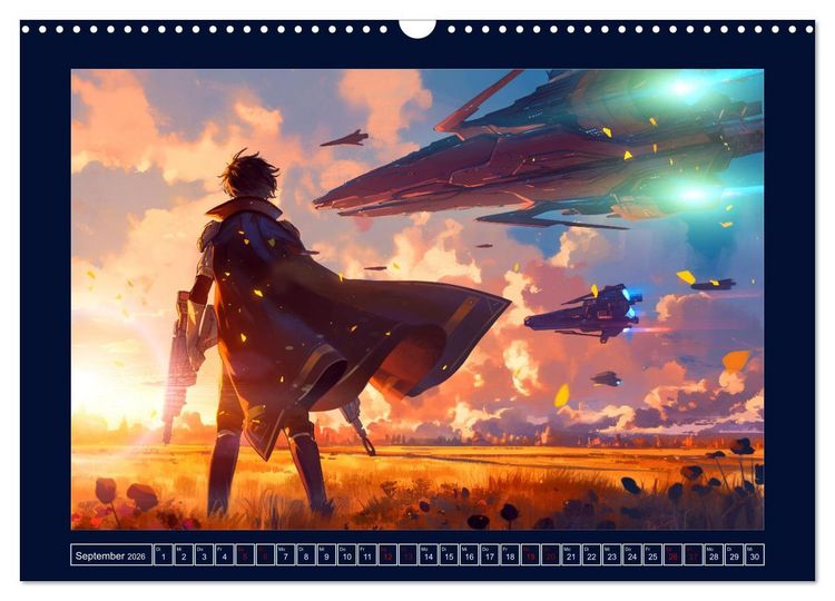 Produktbild: Interstellare Helden (Wandkalender 2026 DIN A3 quer), CALVENDO Monatskalender