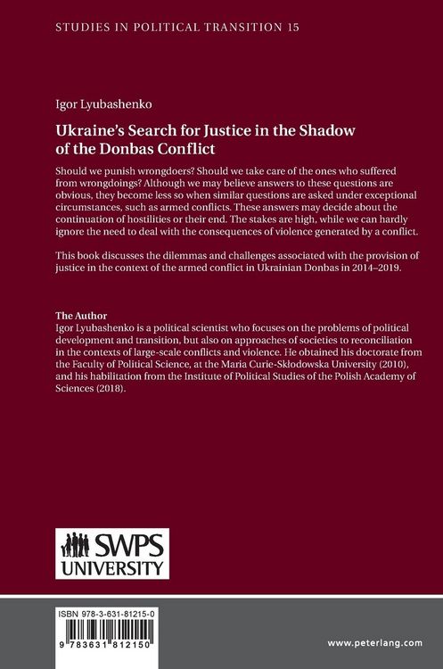 Produktbild: Ukraine's Search for Justice in the Shadow of the Donbas Conflict