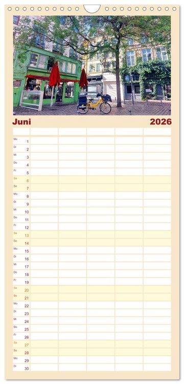 Produktbild: Familienplaner 2026 - Lille - Charmante Metropole in Nordfrankreich mit 5 Spalten (Wandkalender, 21 x 45 cm) CALVENDO