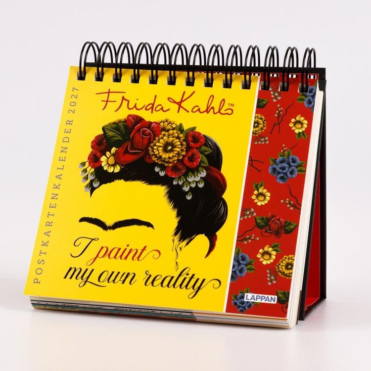 Produktbild: Frida Kahlo Postkartenkalender 2027 - I paint my own reality