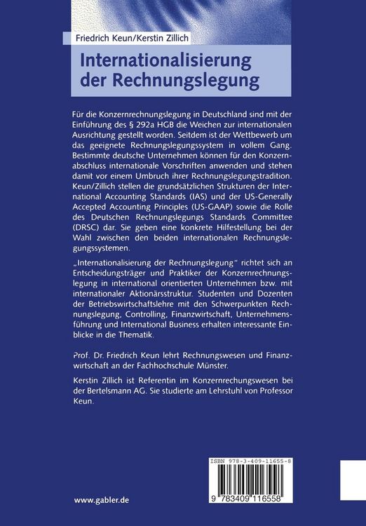 Produktbild: Internationalisierung der Rechnungslegung