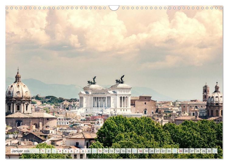 Produktbild: Italienisches Stadtgefl&uuml;ster, Rom - Mailand - Florenz (Wandkalender 2026 DIN A3 quer), CALVENDO Monatskalender
