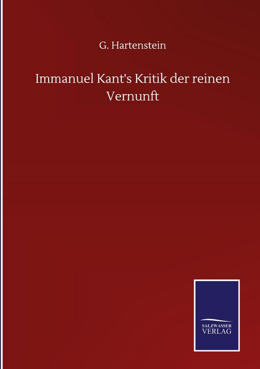 Produktbild: Immanuel Kant's Kritik der reinen Vernunft