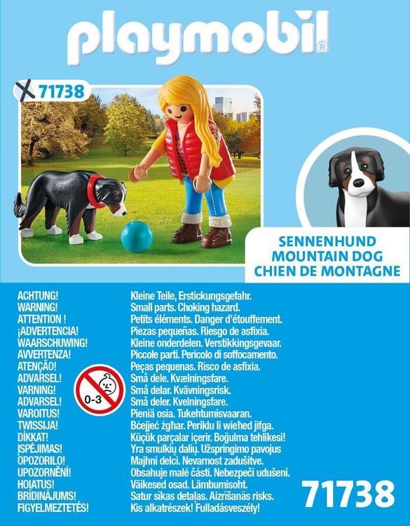 Produktbild: PLAYMOBIL 71738 Frau mit Sennenhund