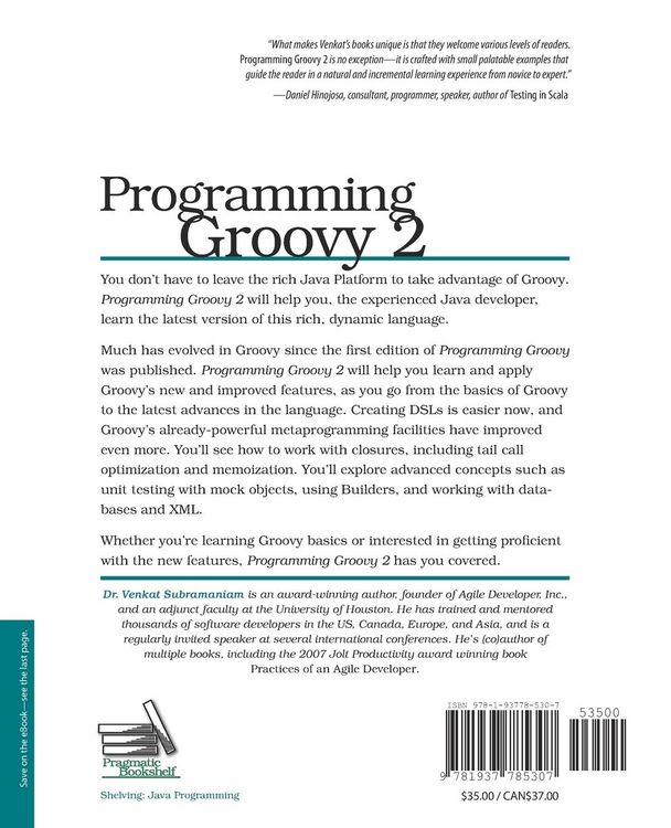 Produktbild: Programming Groovy 2