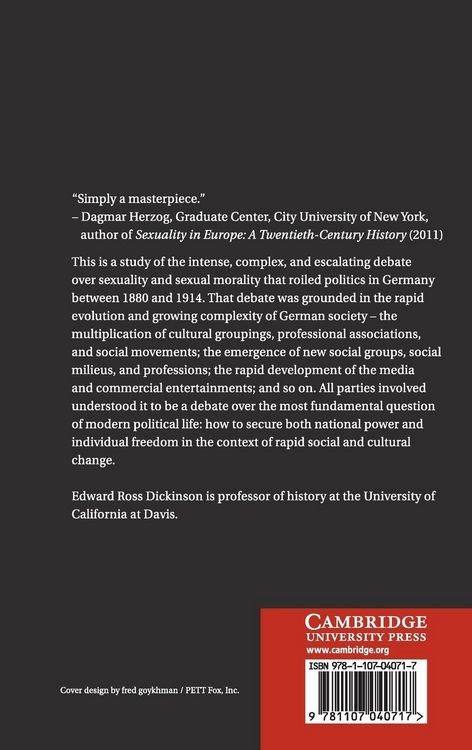 Produktbild: Sex, Freedom, and Power in Imperial Germany, 1880-1914