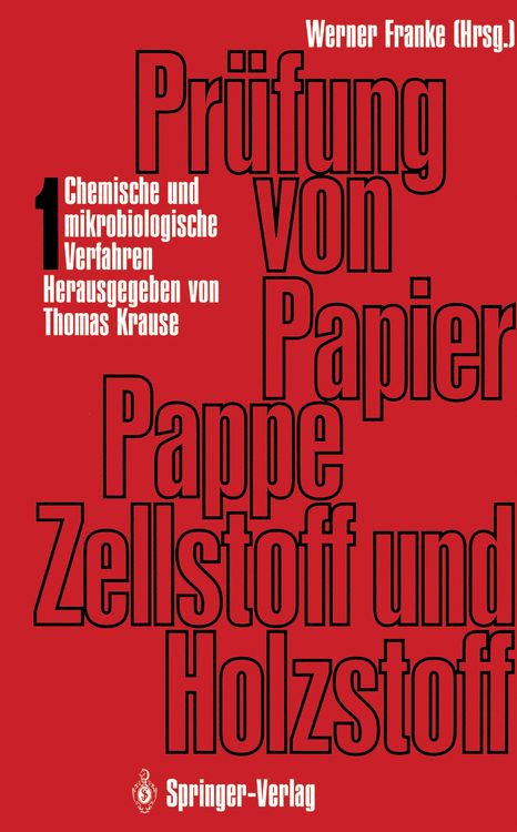 Produktbild: Pr&uuml;fung von Papier, Pappe, Zellstoff und Holzstoff