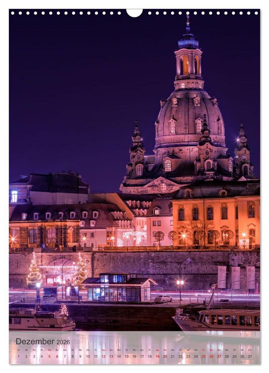 Produktbild: Elbstadt Dresden (Wandkalender 2026 DIN A3 hoch), CALVENDO Monatskalender
