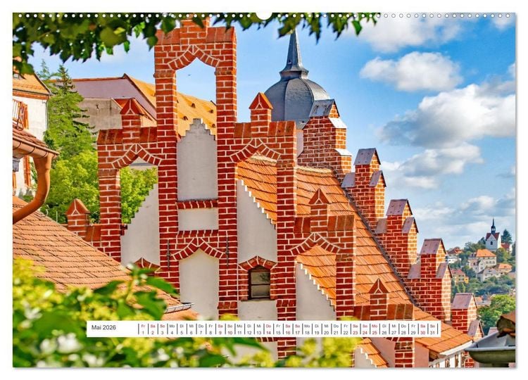 Produktbild: Mei&szlig;en und seine Wahrzeichen (hochwertiger Premium Wandkalender 2026 DIN A2 quer), Kunstdruck in Hochglanz