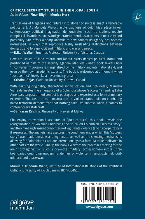 Produktbild: Post-conflict Colombia and the Global Circulation of Military Expertise