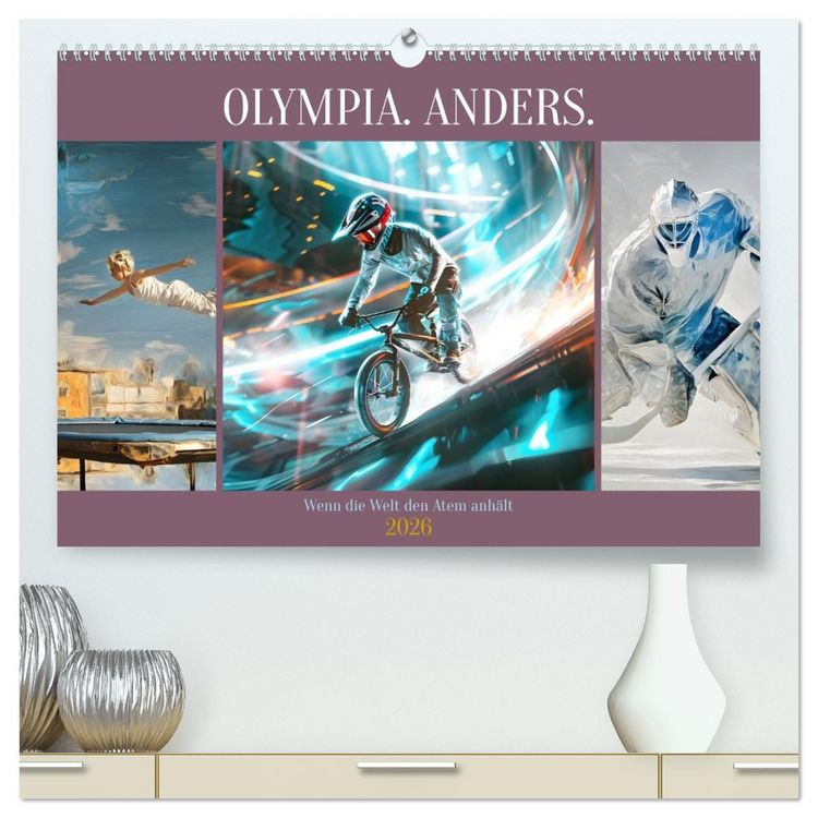 Produktbild: Olympia. Anders. (hochwertiger Premium Wandkalender 2026 DIN A2 quer), Kunstdruck in Hochglanz