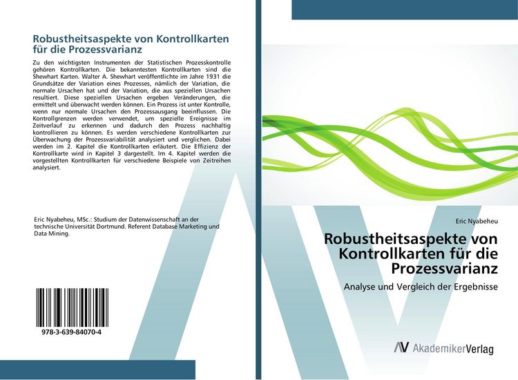 Produktbild: Robustheitsaspekte von Kontrollkarten f&uuml;r die Prozessvarianz