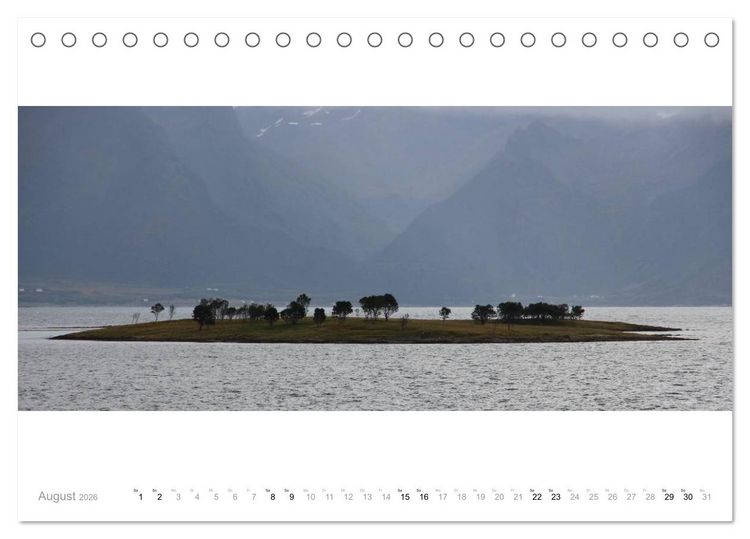 Produktbild: Panoramen der norwegischen K&uuml;ste (Tischkalender 2026 DIN A5 quer), CALVENDO Monatskalender