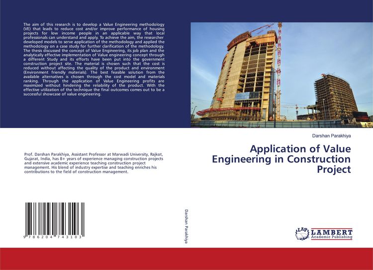 Produktbild: Application of Value Engineering in Construction Project