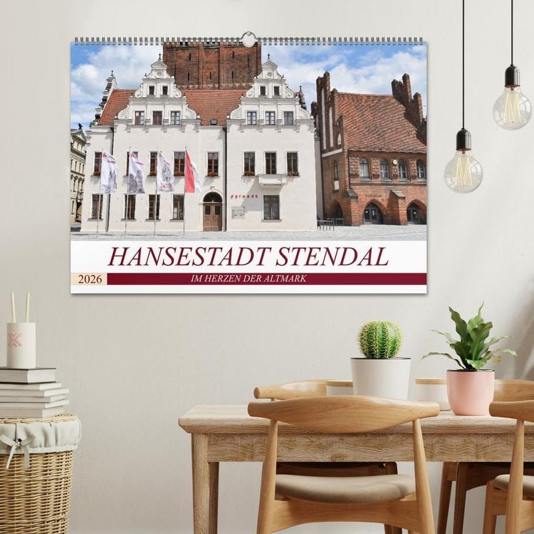 Produktbild: Hansestadt Stendal (Wandkalender 2026 DIN A2 quer), CALVENDO Monatskalender