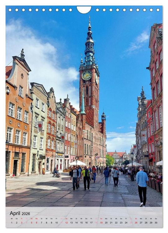Produktbild: Polnische St&auml;dte - Highlights im Norden (Wandkalender 2026 DIN A4 hoch), CALVENDO Monatskalender