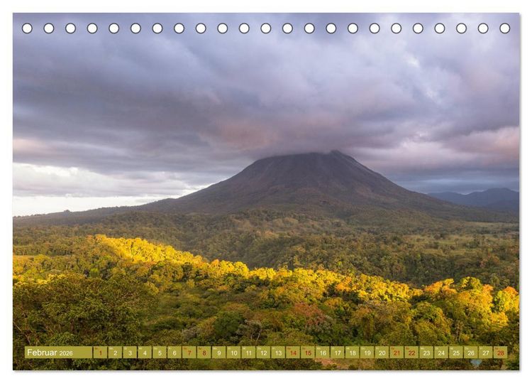 Produktbild: Farbenfrohes Costa Rica (Tischkalender 2026 DIN A5 quer), CALVENDO Monatskalender