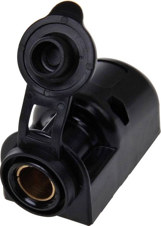 Produktbild: IWH Aufbau-Steckdose DIN 12/24 Volt Belastbarkeit Strom max.=16A 12 oder 24 V/DC