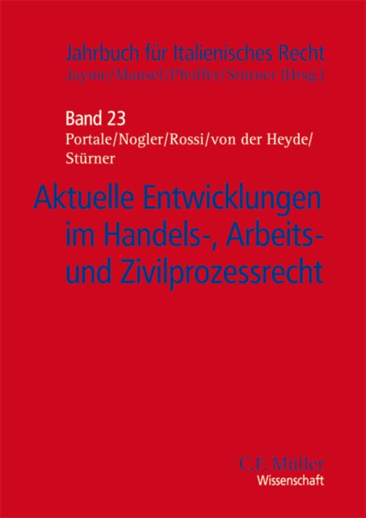 Produktbild: Aktuelle Entwicklungen im Handels-, Arbeits- und Zivilprozessrecht