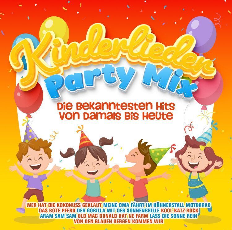 Produktbild: Kinderlieder Party Mix - Die Bekanntesten Hits