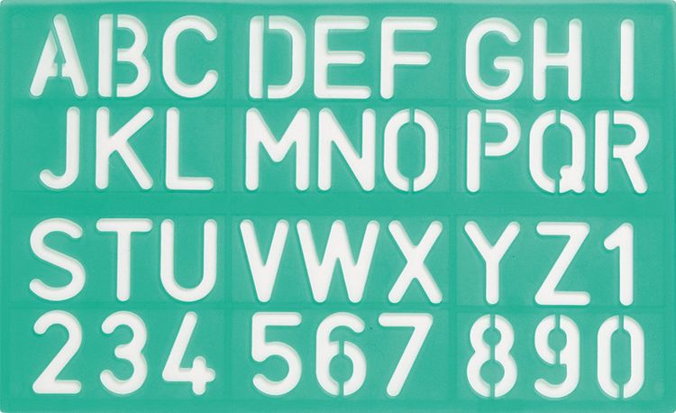 Produktbild: LINEX&reg; Schriftschablonen