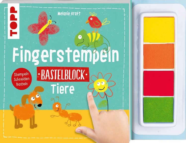 Produktbild: Fingerstempeln. Bastelblock Tiere