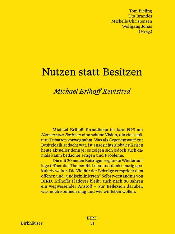 Produktbild: Nutzen statt Besitzen