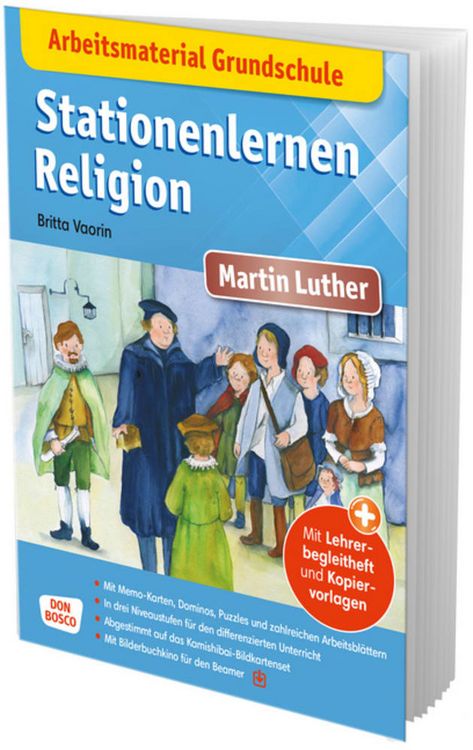 Produktbild: Arbeitsmaterial Grundschule. Stationenlernen Religion: Martin Luther
