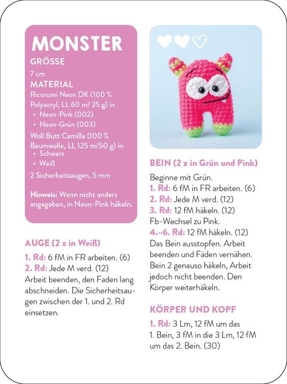 Produktbild: 55 x h&auml;keln &ndash; Mini-Amigurumis: Dein Kartenset von Wellensittich bis Wichtel